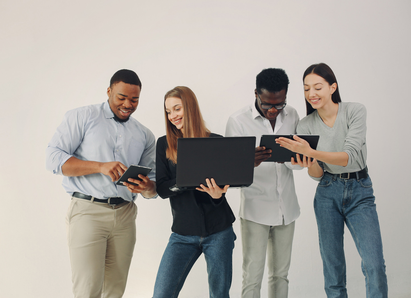 A team collaborating on a project